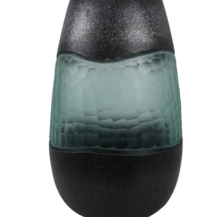 Black and Green Handmade 38.5cm Decorative Vase Lina Home