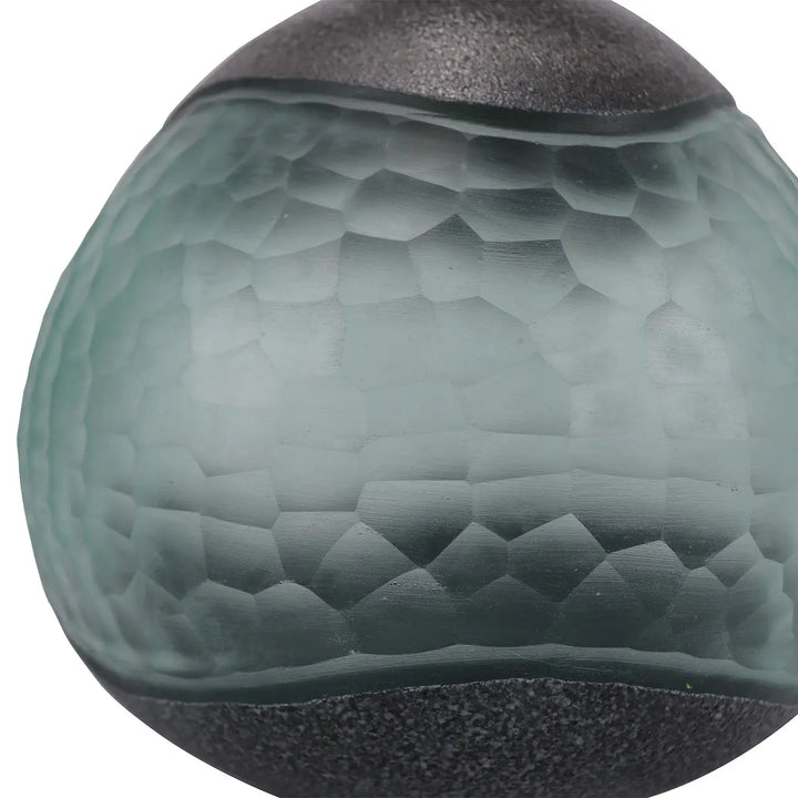 Black and Green Handmade 22.5cm Decorative Vase Lina Home