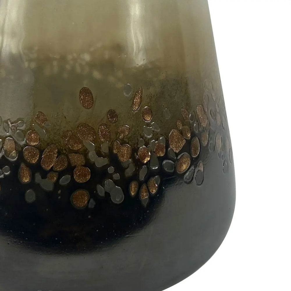 Brown Handmade 26cm Glass Vase Lina Home