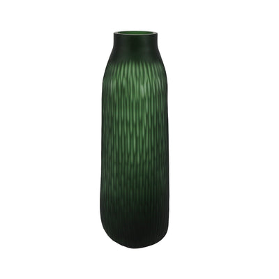 Green Handmade Decorative 42.5cm Glass Bud Vase Lina Home
