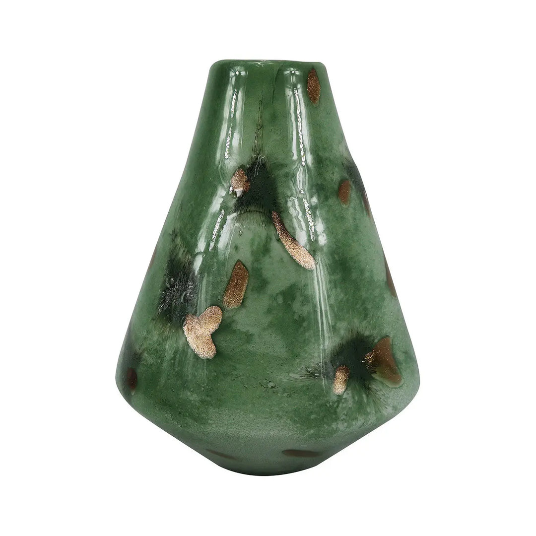 Green Handmade Glass Vase – 30 cm Lina Home