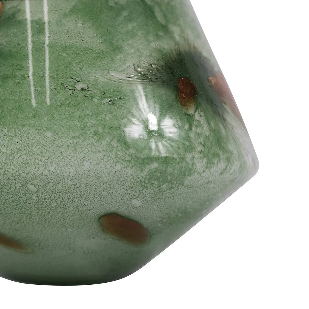 Green Handmade Glass Vase – 30 cm Lina Home