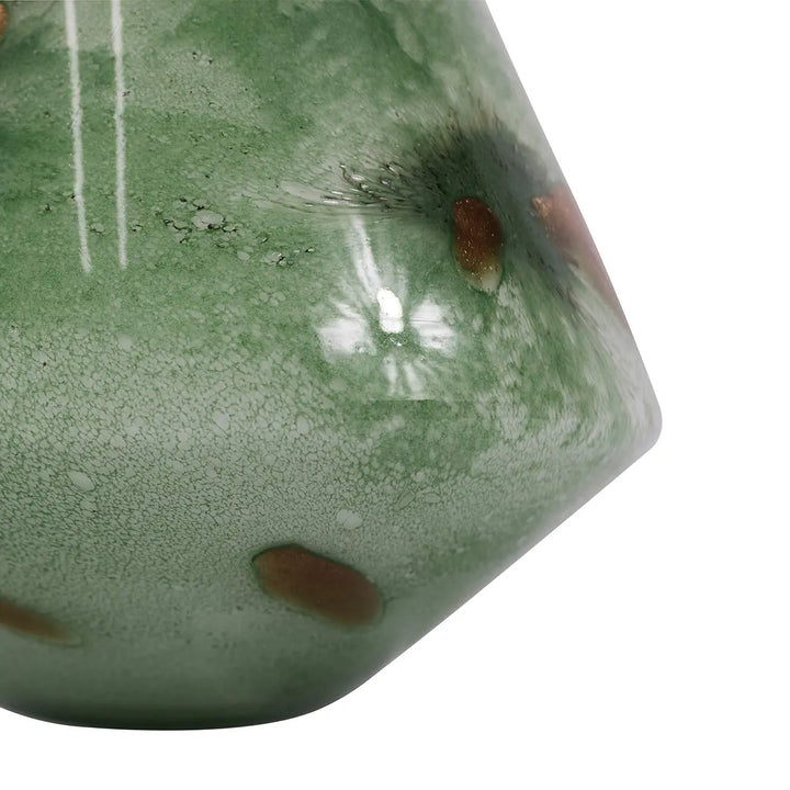 Green Handmade Glass Vase – 30 cm Lina Home