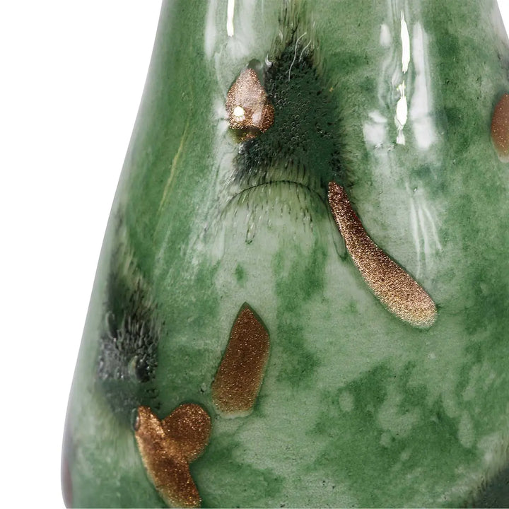 Green Handmade Glass Vase – 30 cm Lina Home