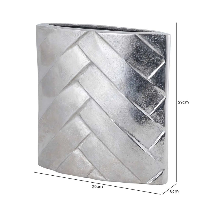 Metal Vase Nickel – 29 cm Lina Home