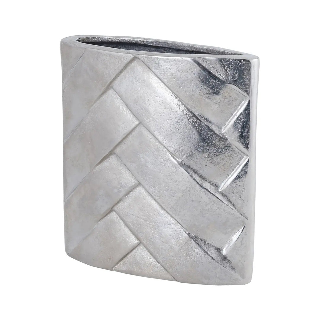 Metal Vase Nickel – 22 cm Lina Home