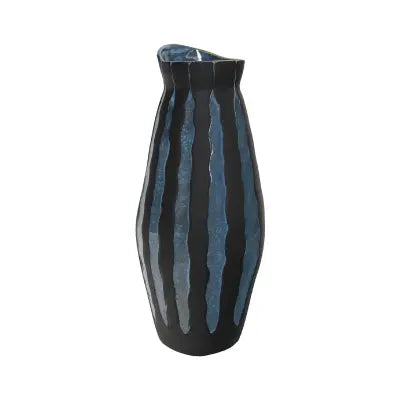 Black and Blue Ceramic Vase Lina Home