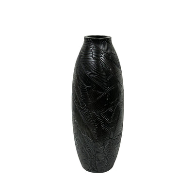 Black Leaves Polyresin Vase Lina Home