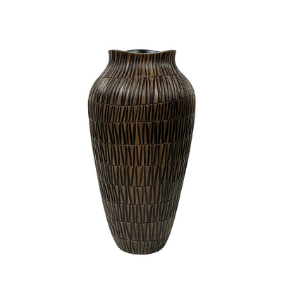 Black and Brown Polyresin Vase Lina Home