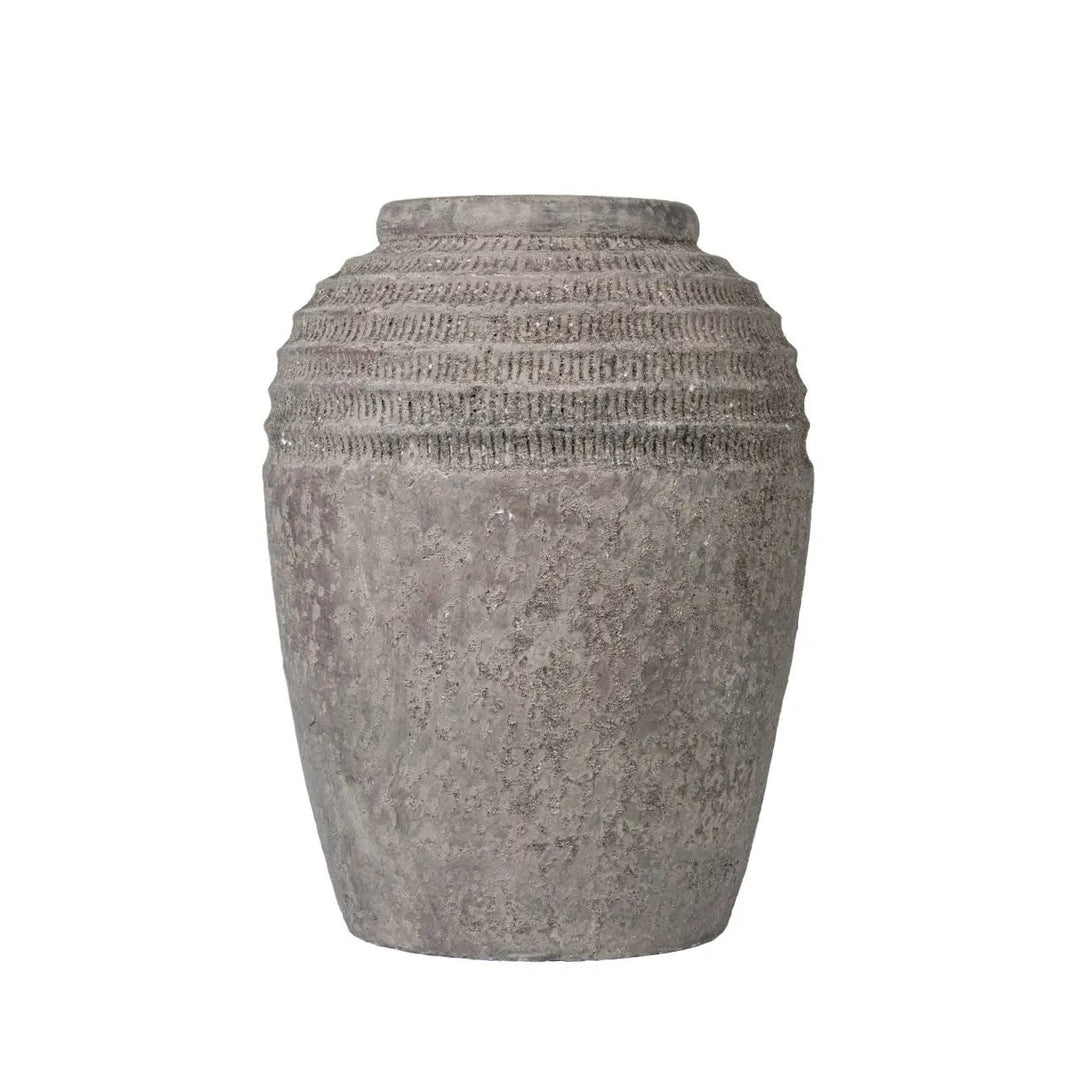 Antique Dark Grey Terracotta Pot - 50 cm Lina Home