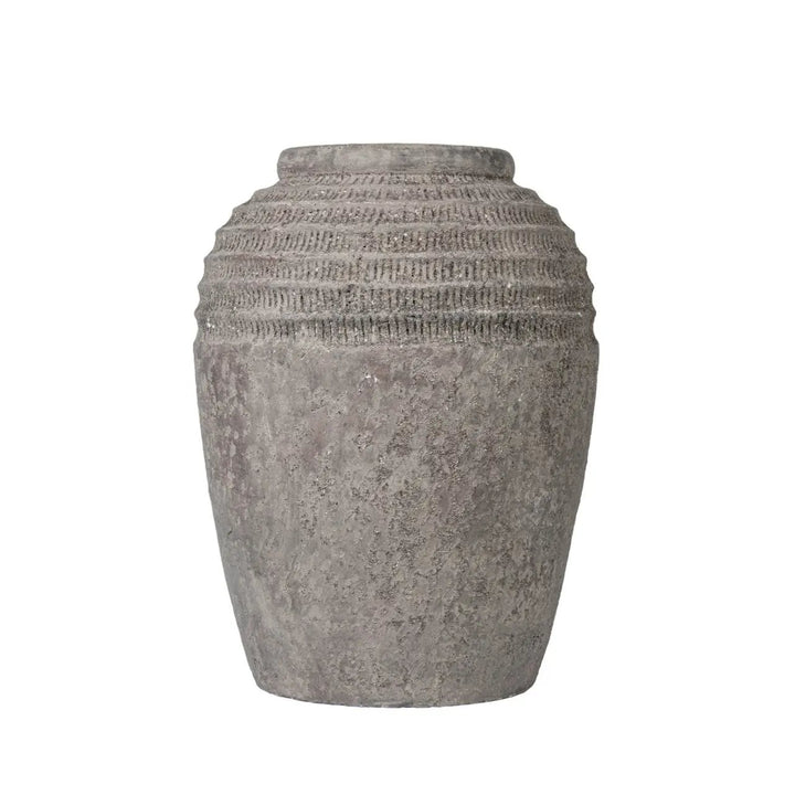 Antique Dark Grey Terracotta Pot - 50 cm Lina Home