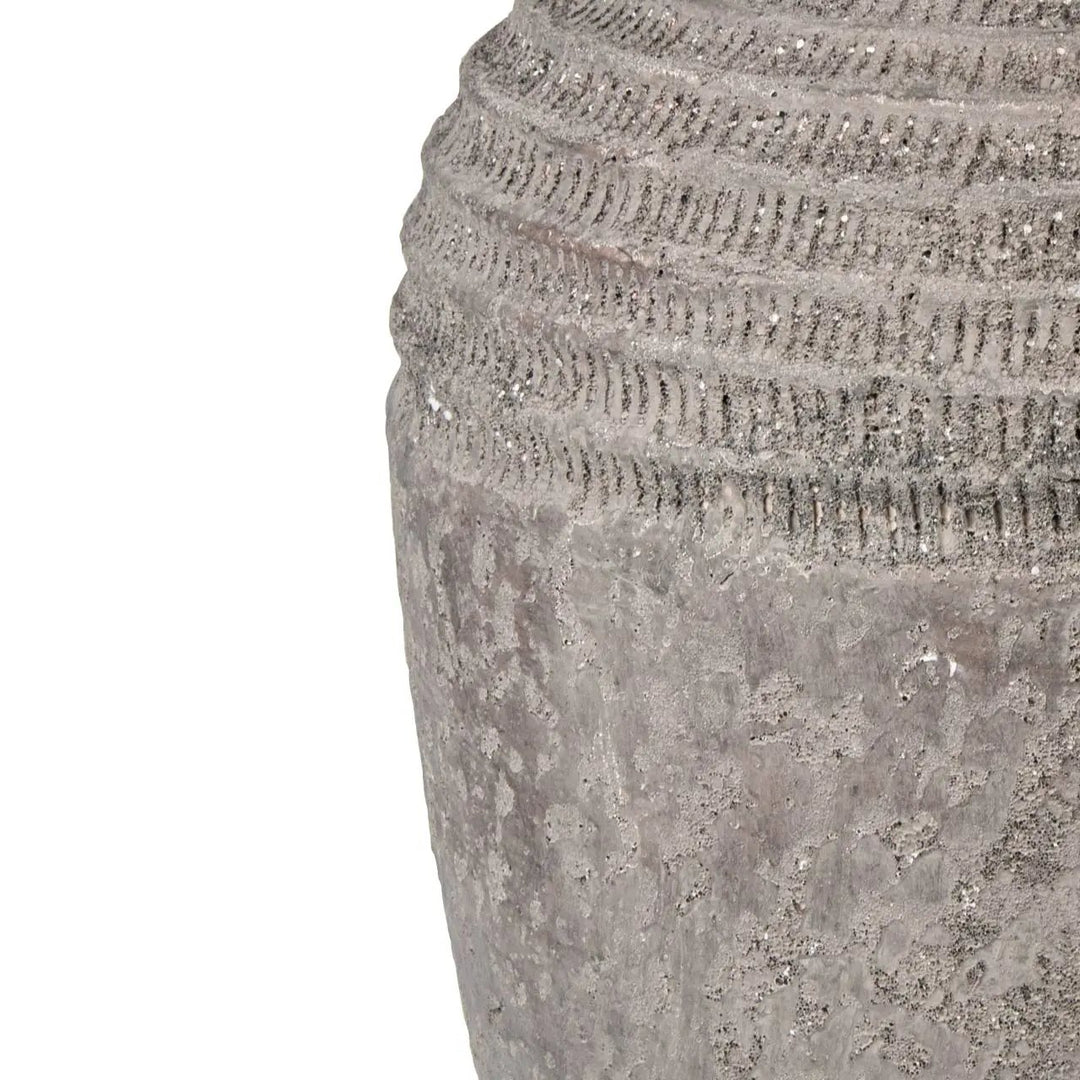 Antique Dark Grey Terracotta Pot - 50 cm Lina Home