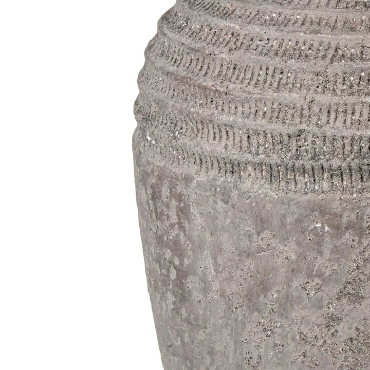 Antique Dark Grey Terracotta Pot - 50 cm Lina Home