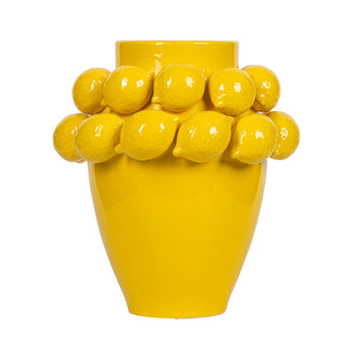 Lemon Ceramic Vase – 28 cm Lina Home