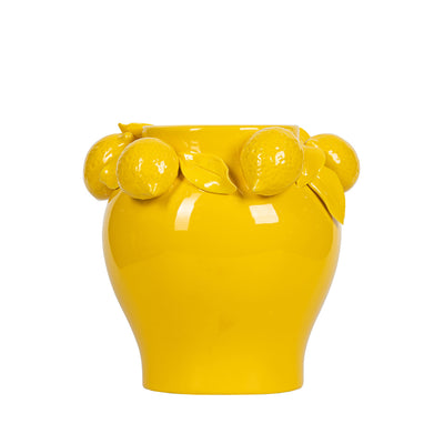 Lemon Ceramic Vase – 21.6 cm Lina Home