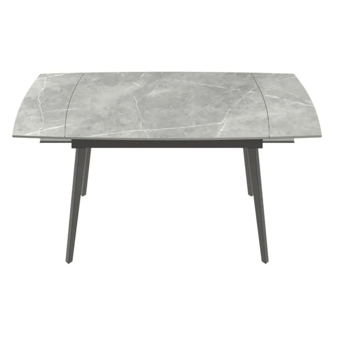 Verni 120-180cm Matte Grey Ceramic Pull-out Extending Dining Table NJ HOME TORELLI BSTAR 2 MAN