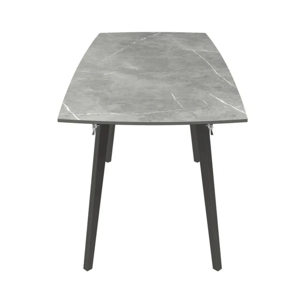 Verni 120-180cm Matte Grey Ceramic Pull-out Extending Dining Table NJ HOME TORELLI BSTAR 2 MAN