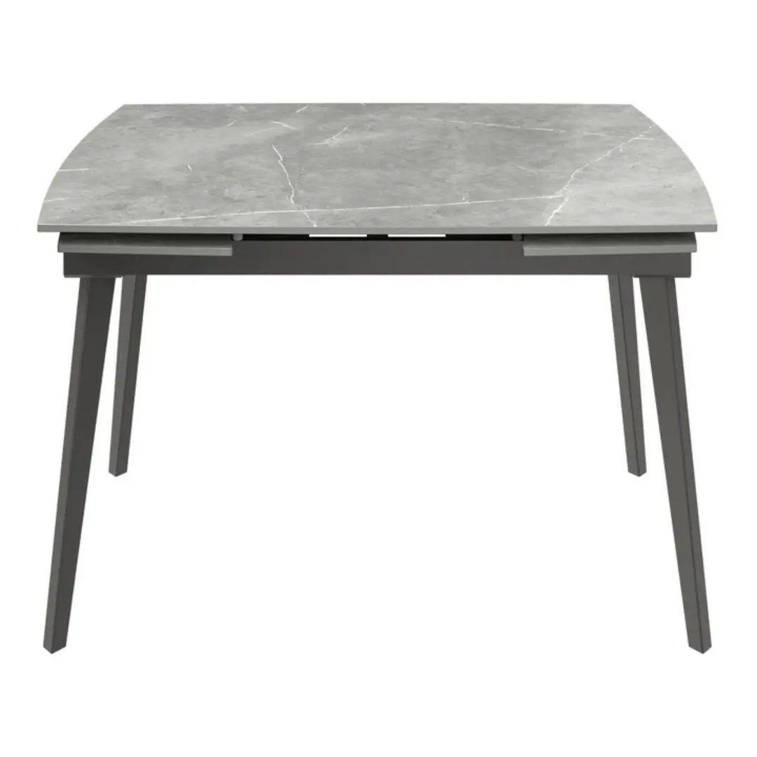 Verni 120-180cm Matte Grey Ceramic Pull-out Extending Dining Table NJ HOME TORELLI BSTAR 2 MAN