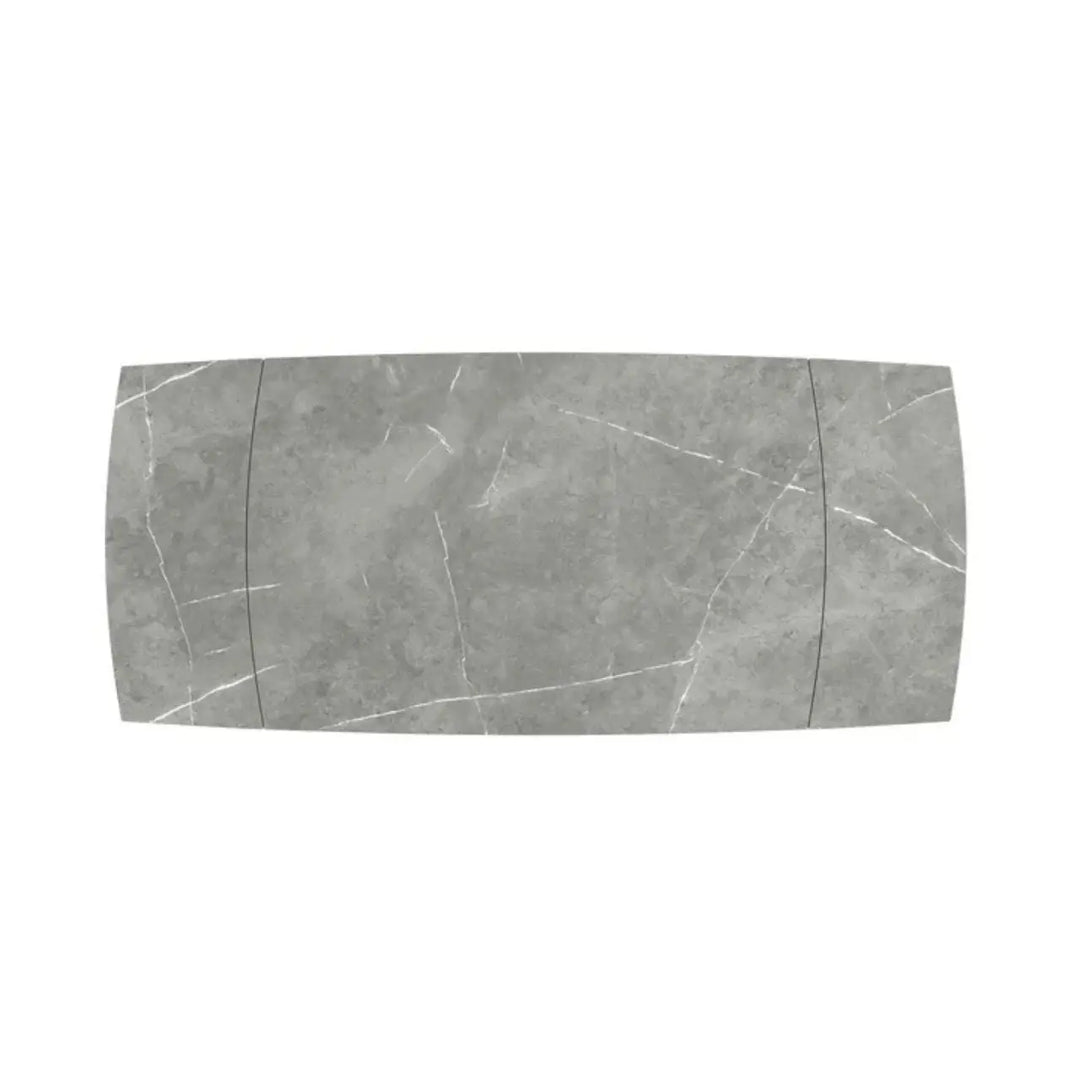 Verni 120-180cm Matte Grey Ceramic Pull-out Extending Dining Table NJ HOME TORELLI BSTAR 2 MAN