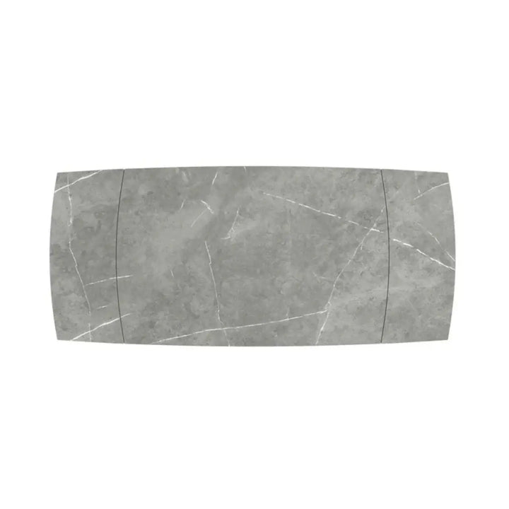 Verni 120-180cm Matte Grey Ceramic Pull-out Extending Dining Table NJ HOME TORELLI BSTAR 2 MAN