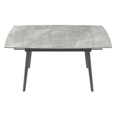 Verni 120-180cm Matte Grey Ceramic Pull-out Extending Dining Table NJ HOME TORELLI BSTAR 2 MAN