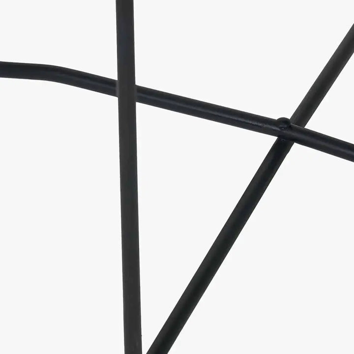 Voss Mirrored Glass and Black Wood Veneer Side Table  Nicholas John Interiors