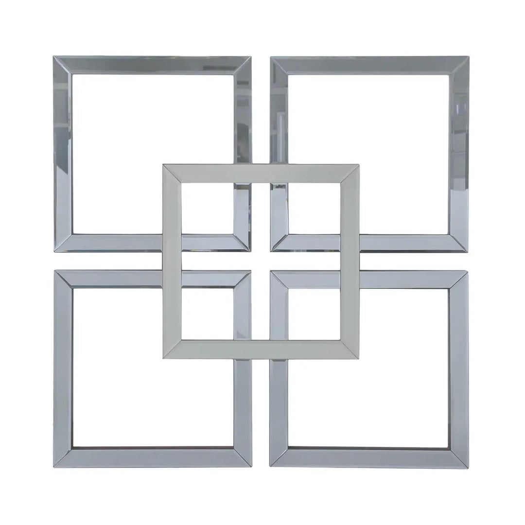 Smoked and Silver Glass Wall Art Lina Home