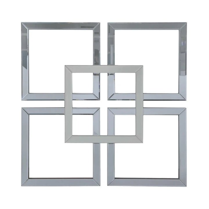 Smoked and Silver Glass Wall Art Lina Home