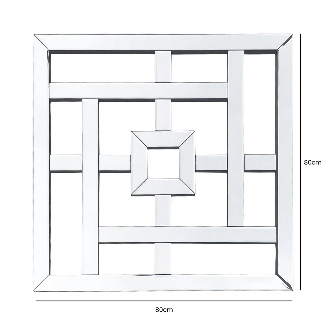 Geometric Mirror Wall Art Lina Home