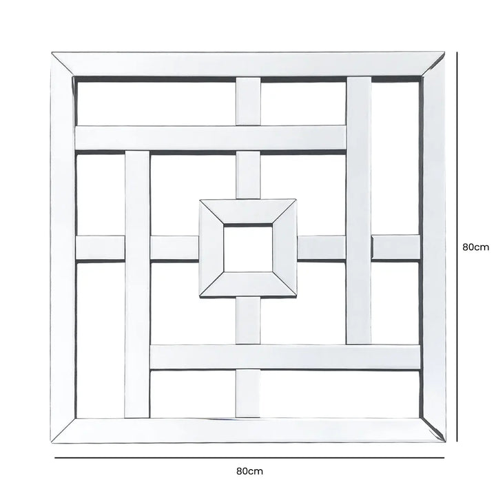 Geometric Mirror Wall Art Lina Home