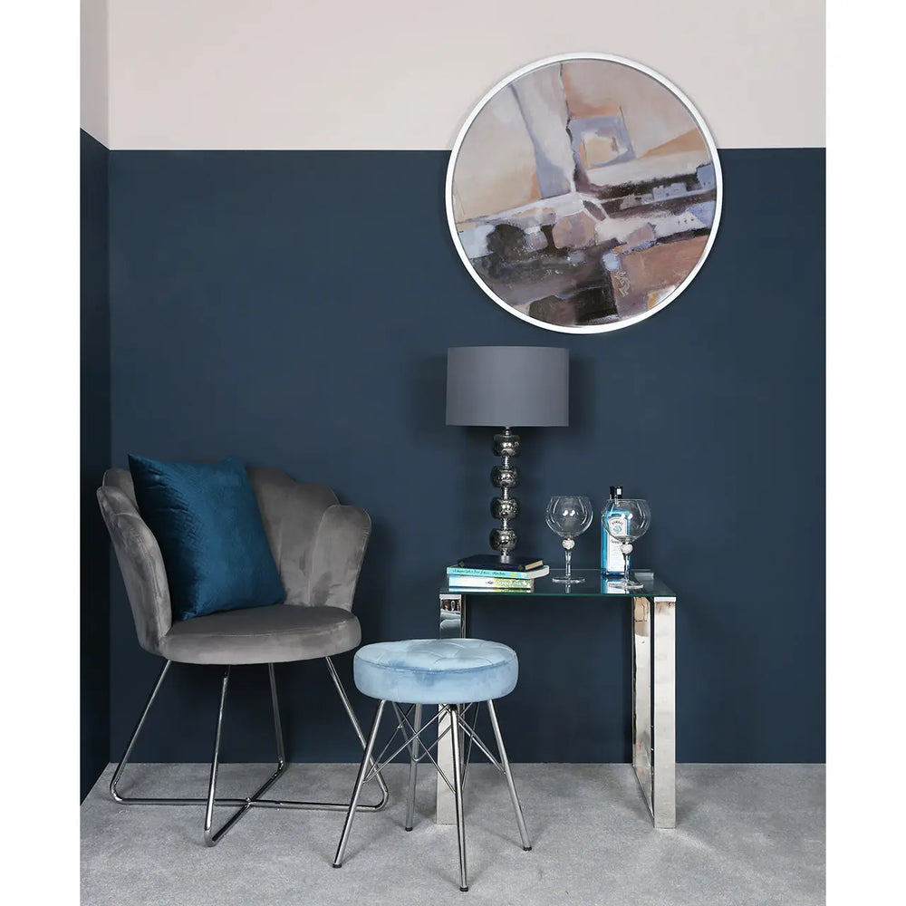 Round Wood Abstract Wall Art – 75 cm Lina Home