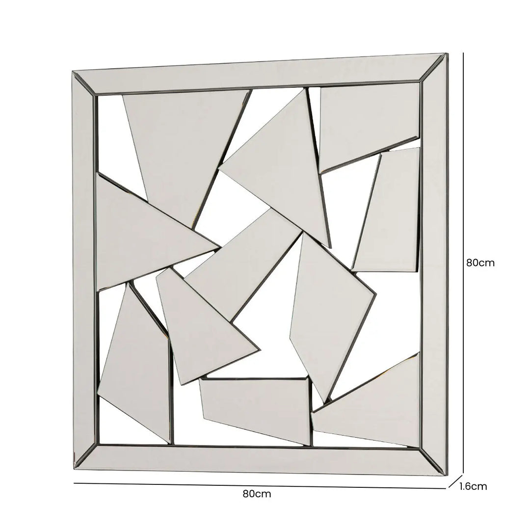 Abstract Geometric Mirror Wall Art Lina Home