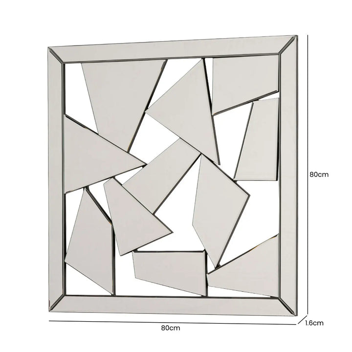 Abstract Geometric Mirror Wall Art Lina Home