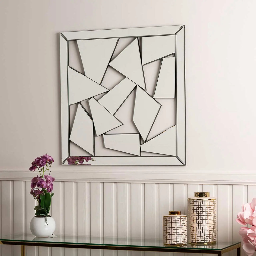 Abstract Geometric Mirror Wall Art Lina Home