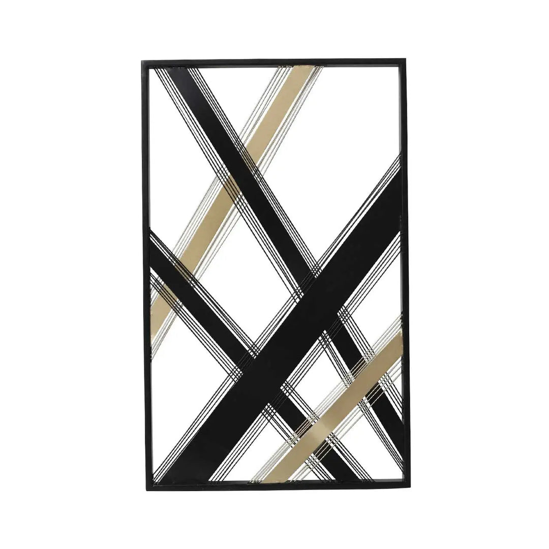 Decorative frame with geometric pattern on a white background