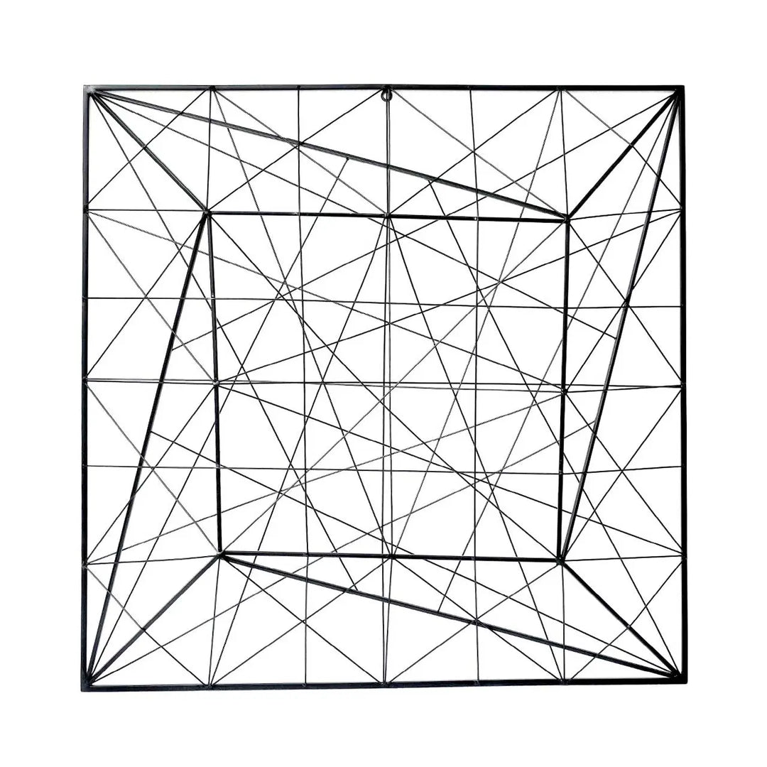 Black Metal Geometric Wall Art Lina Home