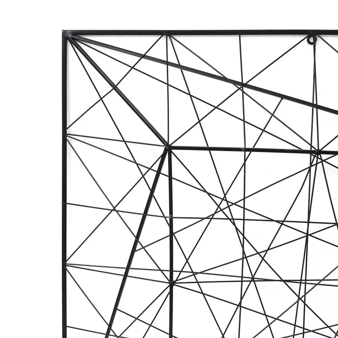 Black Metal Geometric Wall Art Lina Home