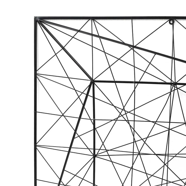 Black Metal Geometric Wall Art Lina Home