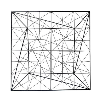 Black Metal Geometric Wall Art Lina Home