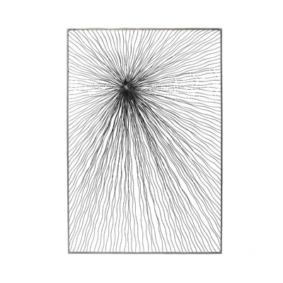 Grey Gunmetal Metal Wall Art – 120 cm Lina Home