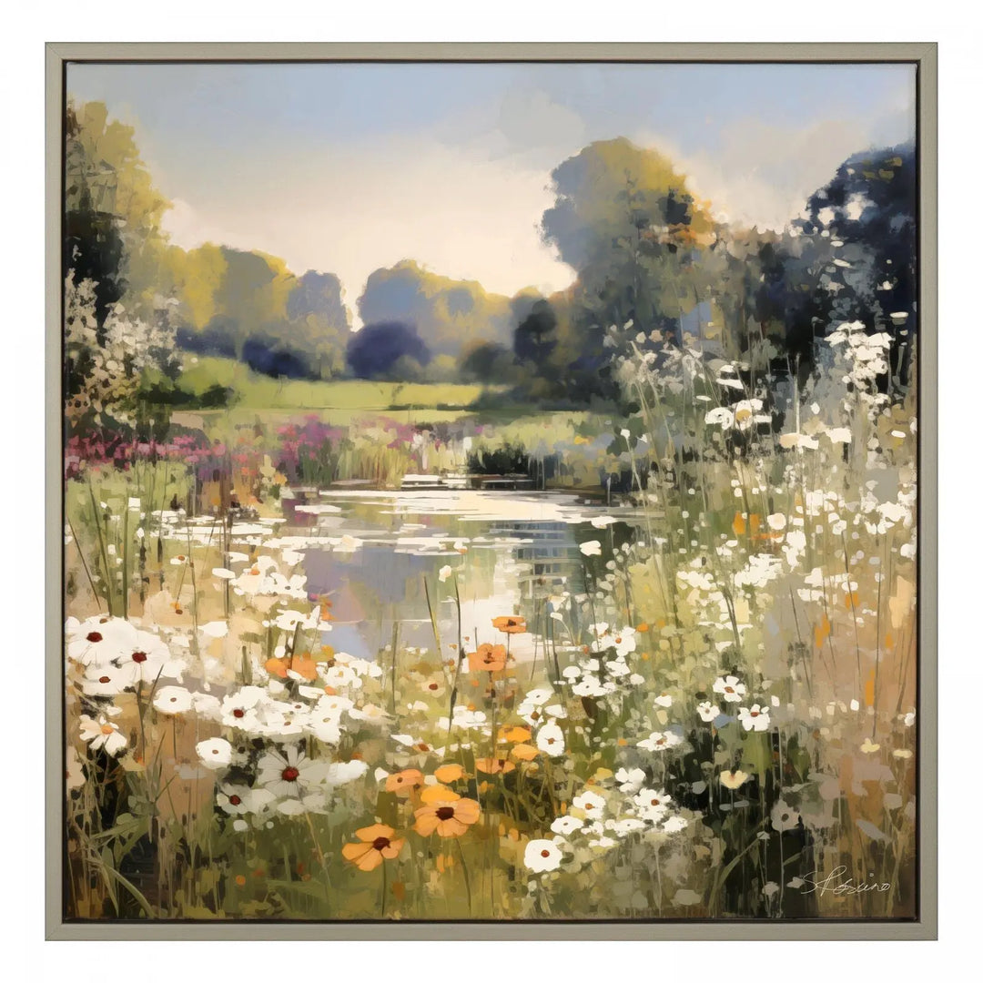 Wildflower Reflections Framed Canvas Gallery Direct