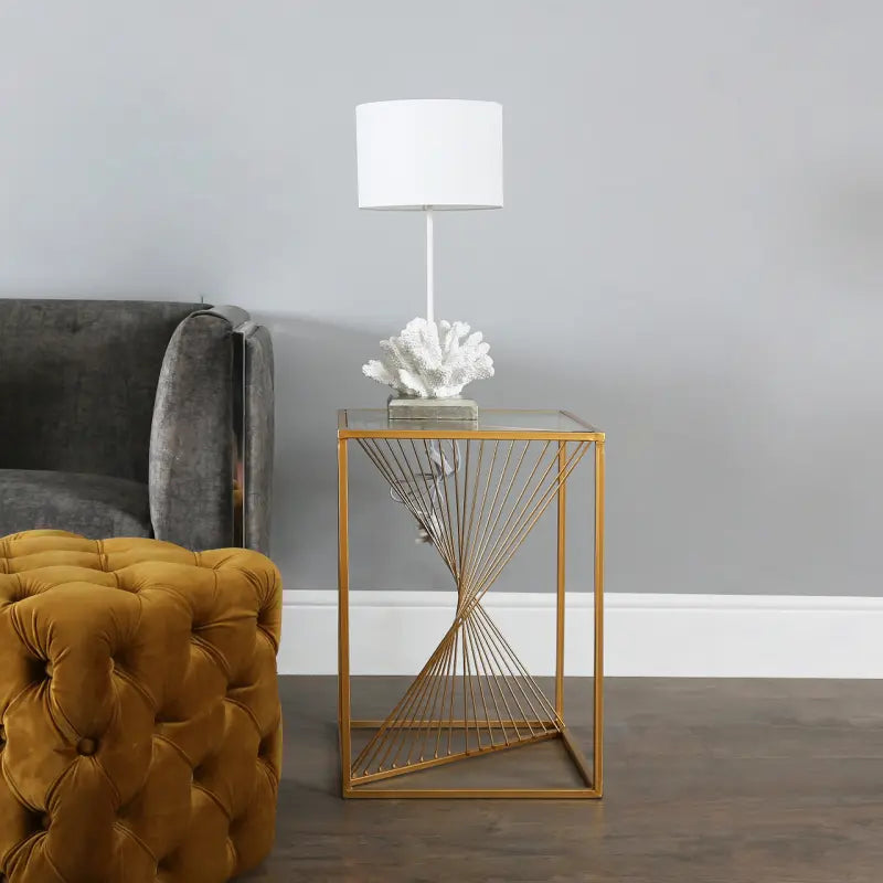 White Shell Table Lamp Lina Home