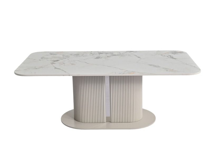 Savoy Cream Ceramic Coffee Table