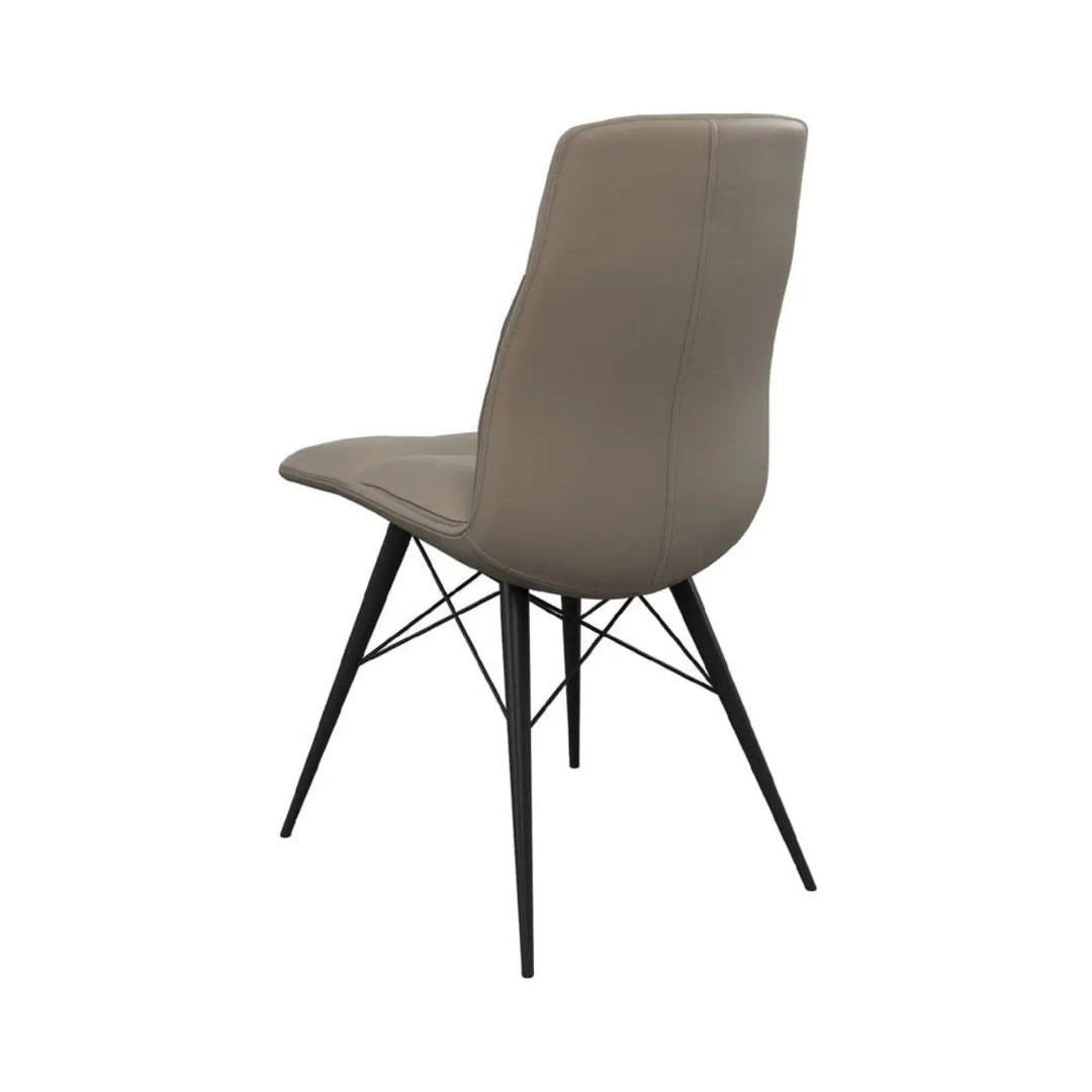 Alesia Set of 2 Dining Chairs in Taupe - LUX - HOM