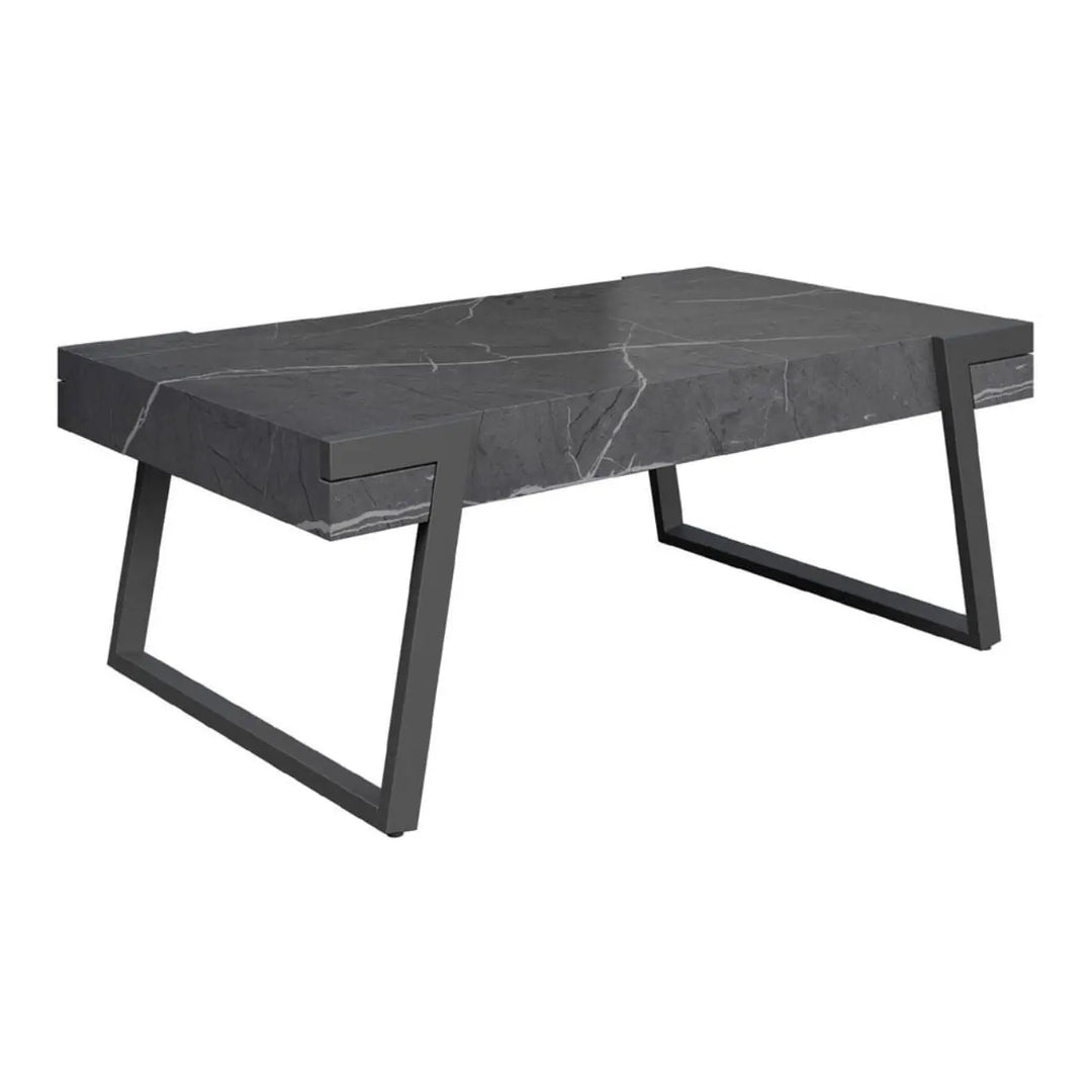 Alina Grey Marble Effect Coffee Table - LUX - HOM
