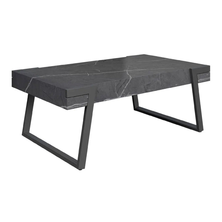 Alina Grey Marble Effect Coffee Table - LUX - HOM