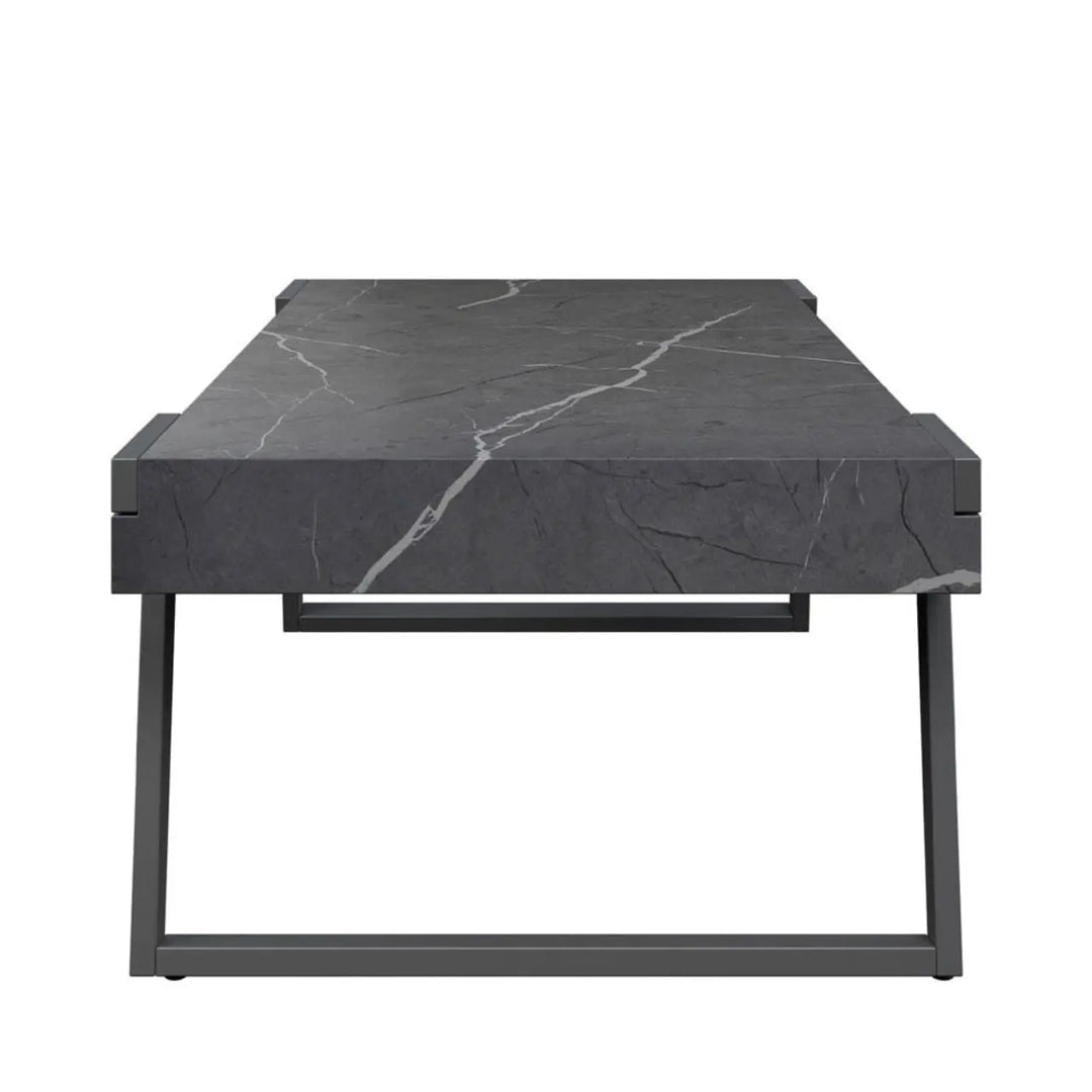 Alina Grey Marble Effect Coffee Table - LUX - HOM