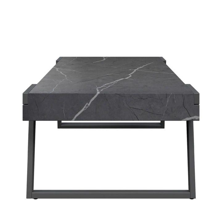 Alina Grey Marble Effect Coffee Table - LUX - HOM