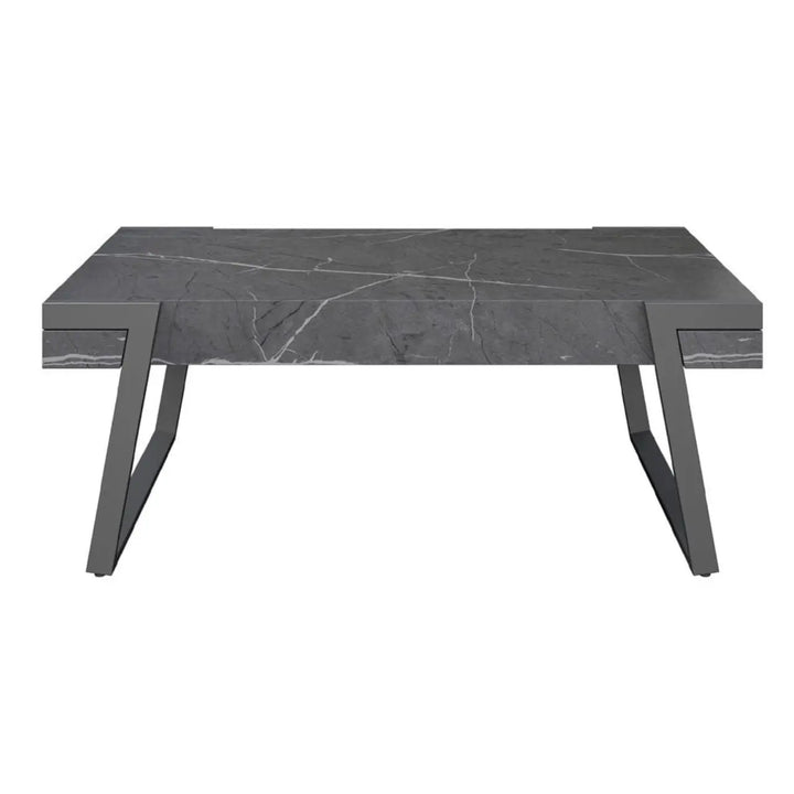 Alina Grey Marble Effect Coffee Table - LUX - HOM