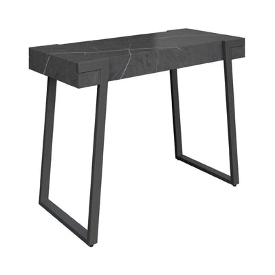Alina Grey Marble Effect Console Table - LUX - HOM
